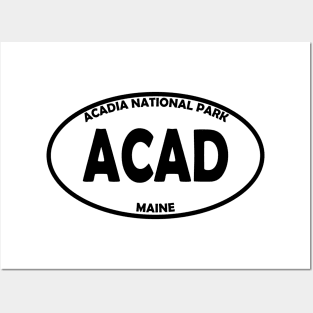 Acadia National Park oval Posters and Art